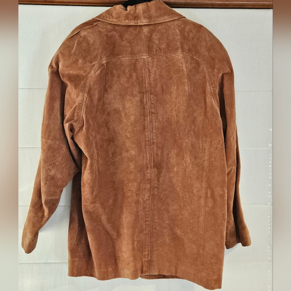 Vintage Toffs Suede Leather Jacket, Sz. M - Picture 2 of 11